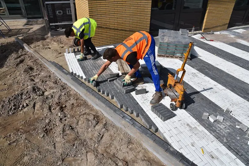 Terreininrichting straatwerk verharding Bogaard Infra