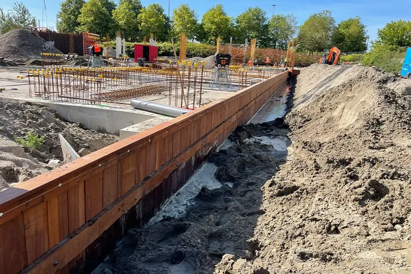 Terreininrichting beschoeiing fundering Bogaard Infra BV