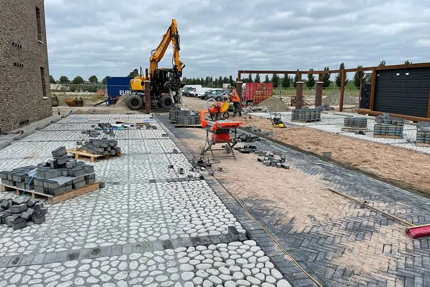 Nieuwbouw bestrating woonrijp Bogaard Infra BV